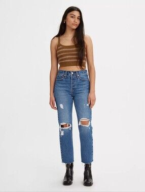 LEVIS Wedgie Straight Ankle Women's Jeans 26W 28L